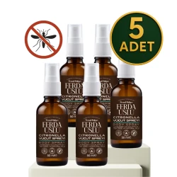 Citronella Koruyucu Vücut Spreyi 5'li Set- Okaliptus + Çay Ağacı + Nane 50 ml - Fermente Mutfağım