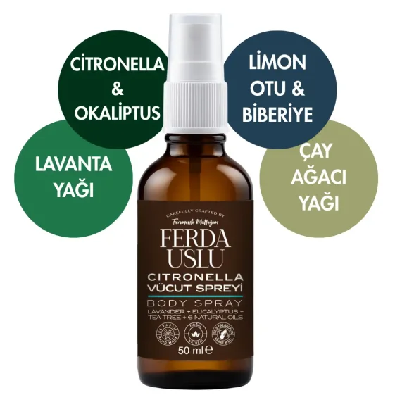 Citronella Koruyucu Vücut Spreyi 5'li Set- Okaliptus + Çay Ağacı + Nane 50 ml - 2