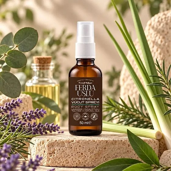Citronella Koruyucu Vücut Spreyi 5'li Set- Okaliptus + Çay Ağacı + Nane 50 ml - 6