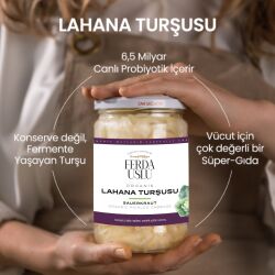 Organik Lahana Turşusu 5'li 600 g - Fermente Mutfağım (1)