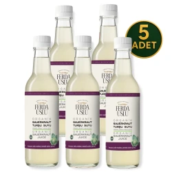 Organik Probiyotik Turşu Suyu- Sauerkraut 5'li 250 ml - Fermente Mutfağım