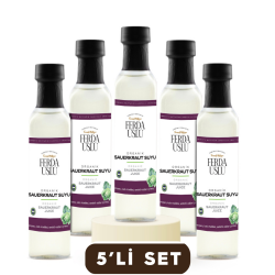 Organik Probiyotik Turşu Suyu- Sauerkraut 5'li 250 ml - Fermente Mutfağım