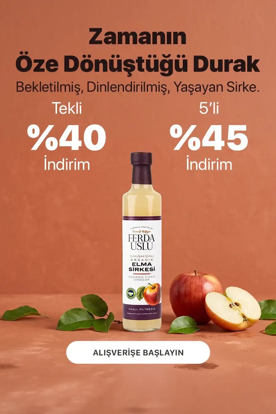 Organik Elma Sirkesi