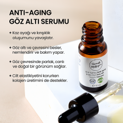 Kırışıklık Karşıtı Göz Altı Bakım Serumu - Jojoba + Avokado + Kayısı Çekirdeği 10 ml - Fermente Mutfağım