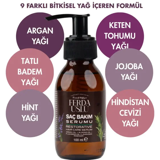 Argan Oil Hair Nourishing and Repair Serum - Ferda Uslu Premium (1)