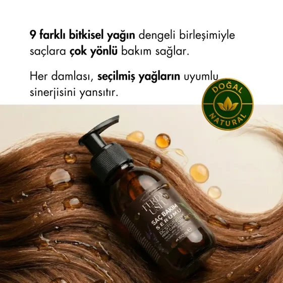 Argan Yağlı Saç Besleyici & Onarıcı Serum - Biberiye + Lavanta+ Keten Tohumu 100 ml - 3
