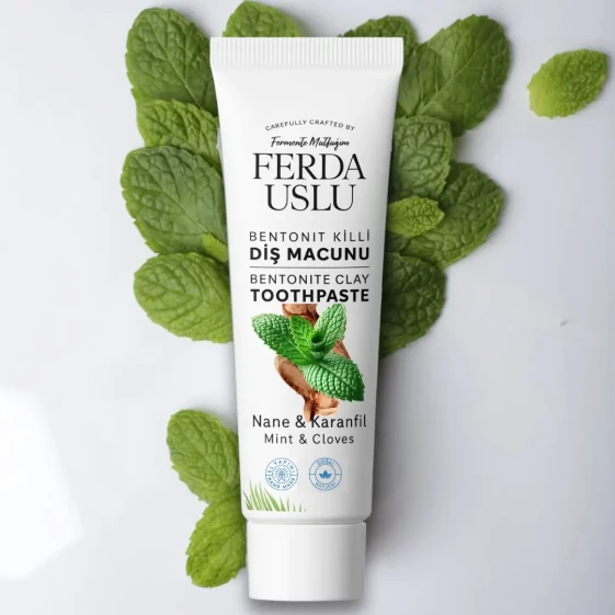 Bentonit Killi Doğal Diş Macunu - Şekersiz, Florürsüz Beyazlatıcı 50 ml - 3
