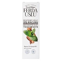 Bentonit Killi Doğal Diş Macunu - Şekersiz, Florürsüz Beyazlatıcı 50 ml 