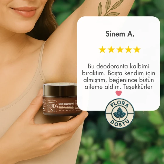 Doğal Krem Deodorant 3 Adet -Florayı Destekleyici 30 ml - 4