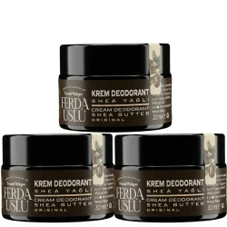 Doğal Krem Deodorant 3 Adet -Florayı Destekleyici 30 ml 