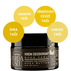 Doğal Krem Deodorant 3 Adet -Florayı Destekleyici 30 ml - Fermente Mutfağım (1)