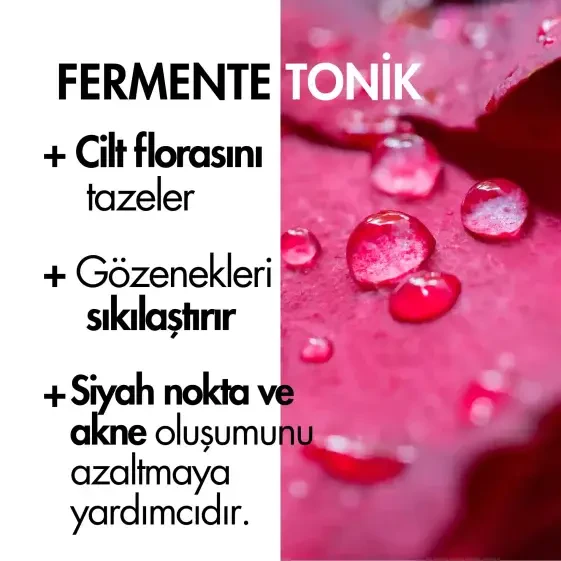 Fermente Tonik (Gül-Lavanta) - 3 Adet-Elma Sirkeli Gözenek Sıkılaştırıcı, Canlandırıcı 100 ML - 3