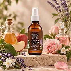 Fermente Tonik (Gül-Lavanta) - 3 Adet-Elma Sirkeli Gözenek Sıkılaştırıcı, Canlandırıcı 100 ML - 6