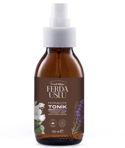 Fermente Tonik (Gül-Lavanta) - Elma Sirkeli Gözenek Sıkılaştırıcı, Canlandırıcı 100 ML - 1