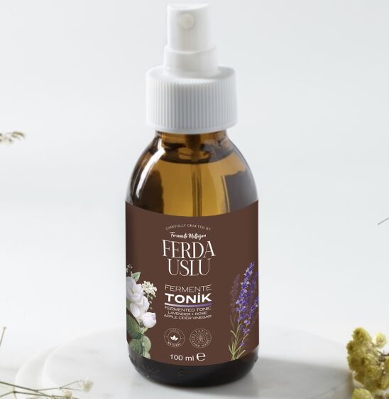 Fermente Tonik (Gül-Lavanta) - Elma Sirkeli Gözenek Sıkılaştırıcı, Canlandırıcı 100 ML - 2