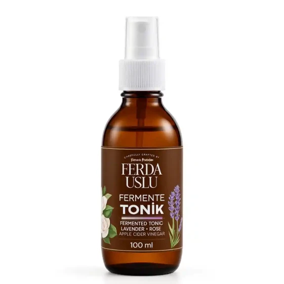 Fermente Tonik (Gül-Lavanta) - Elma Sirkeli Gözenek Sıkılaştırıcı, Canlandırıcı 100 ML - Fermente Mutfağım