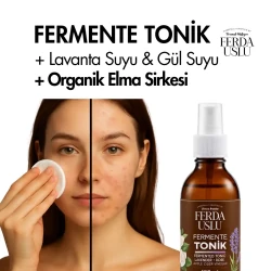 Fermente Tonik (Gül-Lavanta) - Elma Sirkeli Gözenek Sıkılaştırıcı, Canlandırıcı 100 ML - 2