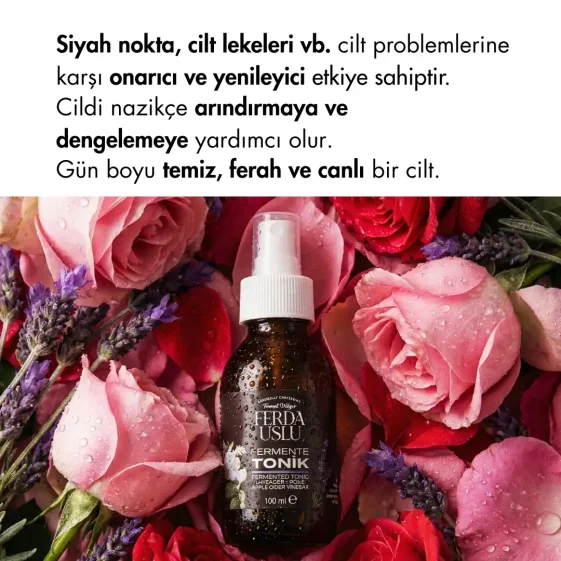 Fermente Tonik (Gül-Lavanta) - Elma Sirkeli Gözenek Sıkılaştırıcı, Canlandırıcı 100 ML - 5