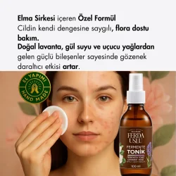 Fermente Tonik (Gül-Lavanta) - Elma Sirkeli Gözenek Sıkılaştırıcı, Canlandırıcı 100 ML - 4