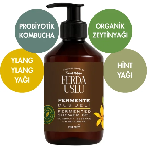 Fermente Duş Jeli - Ylang Ylang Özlü 250 ml - Fermente Mutfağım (1)