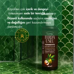 Kombucha Özlü Fermente Şampuan - Organik Zeytinyağı + Hindistan Cevizi Yağı + E Vitamini 250 ml - 4