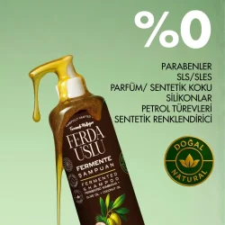 Kombucha Özlü Fermente Şampuan - Organik Zeytinyağı + Hindistan Cevizi Yağı + E Vitamini 250 ml - 3