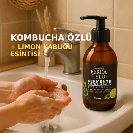 Kombucha Özlü Fermente Sıvı Sabun - 3 Adet El & Yüz Arındırıcı Nemlendirici 250 ml - 2