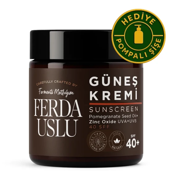 Mineral Güneş Kremi 40SPF- Nar Çekirdeği Yağı + Çinko Oksit 100 ml - 