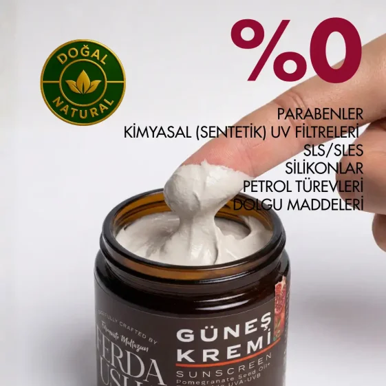 Mineral Güneş Kremi 40SPF- Nar Çekirdeği Yağı + Çinko Oksit 100 ml - 3