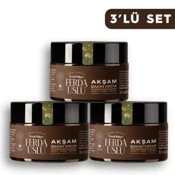 Kantaron Yağlı Akşam Bakım Kremi 3 Adet Nemlendirici - Fermente Mutfağım