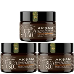 Kantaron Yağlı Akşam Bakım Kremi 3 Adet Nemlendirici 
