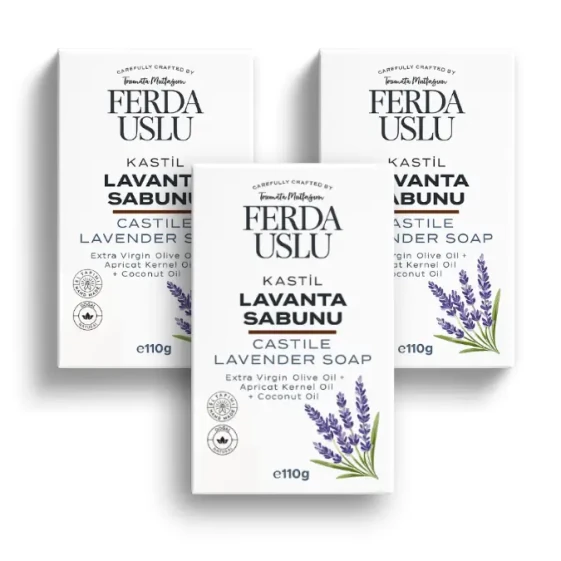 Kastil Lavanta Sabunu Paketi 3'lü - Fermente Mutfağım