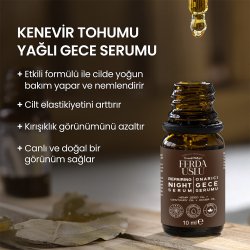 Yoğun Nemlendirici Onarıcı Gece Serumu - Kenevir Tohumu Yağı + 6 Etkili Yağ İçeren Zengin Formül 10 ml - 3