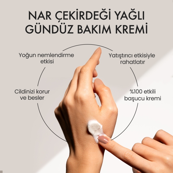 Gündüz Bakım Kremi - Nar Çekirdeği Yağlı Aydınlatıcı Etkili El & Yüz 30 ML - 4