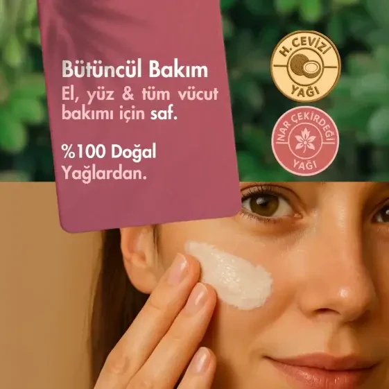 Gündüz Bakım Kremi - 3 Adet Nar Çekirdeği Yağlı Aydınlatıcı Etkili El & Yüz 30 ML - 3