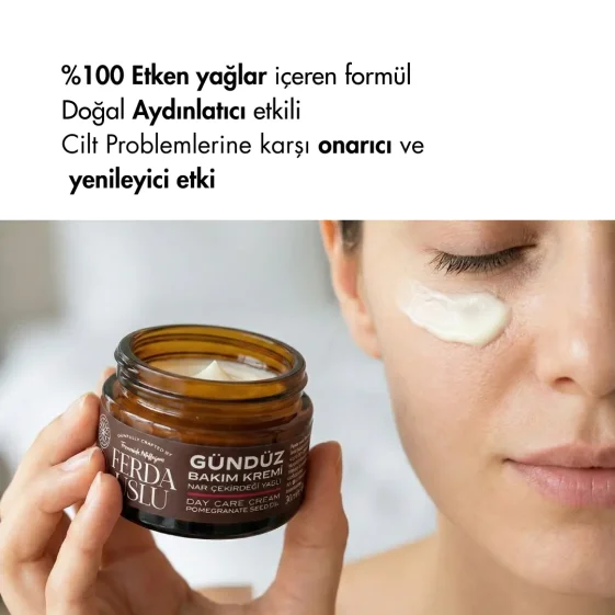 Gündüz Bakım Kremi - 3 Adet Nar Çekirdeği Yağlı Aydınlatıcı Etkili El & Yüz 30 ML - 4
