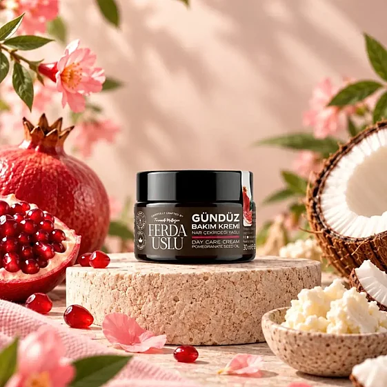 Gündüz Bakım Kremi - 3 Adet Nar Çekirdeği Yağlı Aydınlatıcı Etkili El & Yüz 30 ML - 6