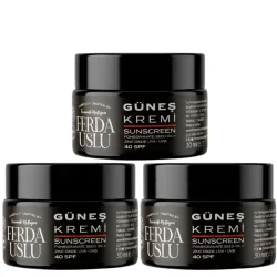 Mineral Güneş Kremi 40 SPF - 3 Adet-Nar Çekirdeği Yağı + Çinko Oksit 30 ml - 1