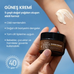 Mineral Güneş Kremi 40SPF - Nar Çekirdeği Yağı + Çinko Oksit 30 ml - Fermente Mutfağım