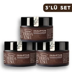 Okaliptuslu Masaj Kremi -3 Adet- Biberiye +Nane + Çay Ağacı 30 ml - 1