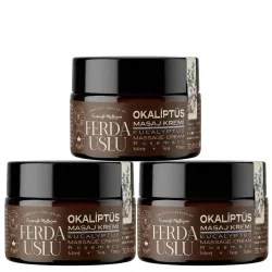 Okaliptuslu Masaj Kremi -3 Adet- Biberiye +Nane + Çay Ağacı 30 ml - 1
