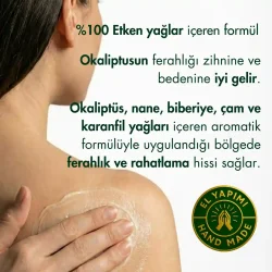 Okaliptuslu Masaj Kremi -3 Adet- Biberiye +Nane + Çay Ağacı 30 ml - 4