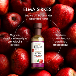 Organik Elma Sirkesi - 1 Yıl Dinlendirilmiş İçimlik 100 ml - Fermente Mutfağım