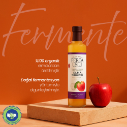 Organik Elma Sirkesi - 1 Yıl Dinlendirilmiş İçimlik 500 ml - 6