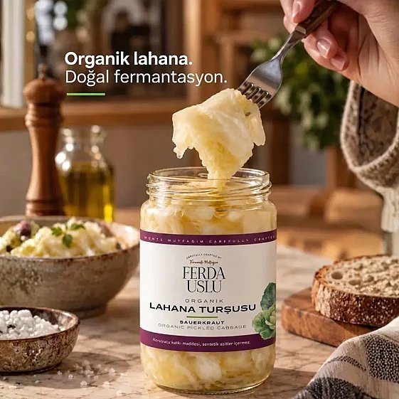 Organik Lahana Turşusu - Sauerkraut 600 g (1)