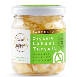 Organik Lahana Turşusu - Lakto Fermantasyon Sauerkraut 210 g - Fermente Mutfağım