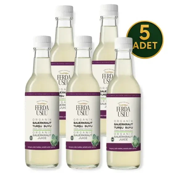 Organik Probiyotik Turşu Suyu- Sauerkraut 5'li 330 ml - 1