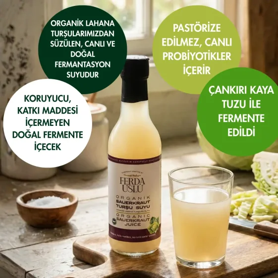 Organik Probiyotik Turşu Suyu- Sauerkraut 5'li 330 ml - 3
