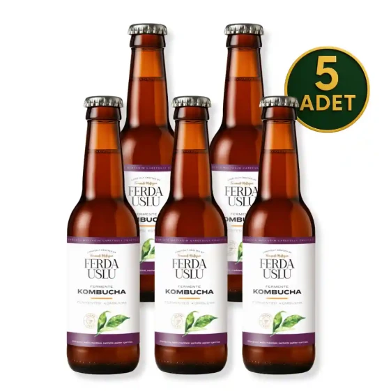 5'li Probiyotik Kombucha 330 ml - Fermente Mutfağım