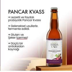 5' Li Pancar Kvass - Kırmızı Pancar + Şalgam + Mor Havuç Lakto Fermente İçecek 330 ml - 3